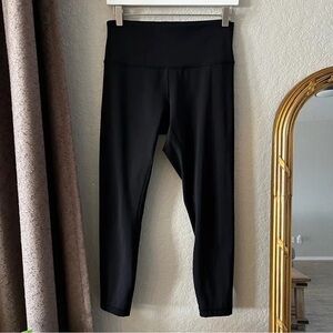 Black Textured Fabric with Circular Design